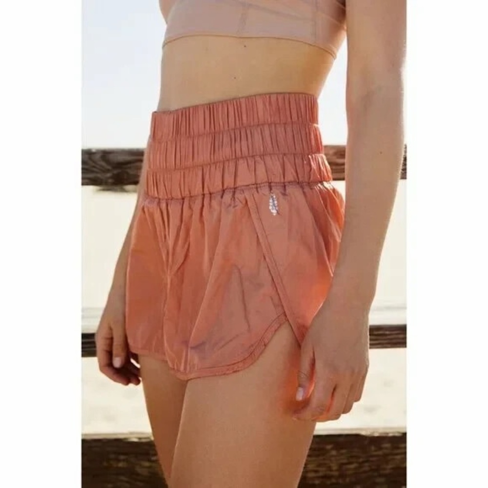 Free People Movement The Way Home Shorts Brushed Apricot Size Large